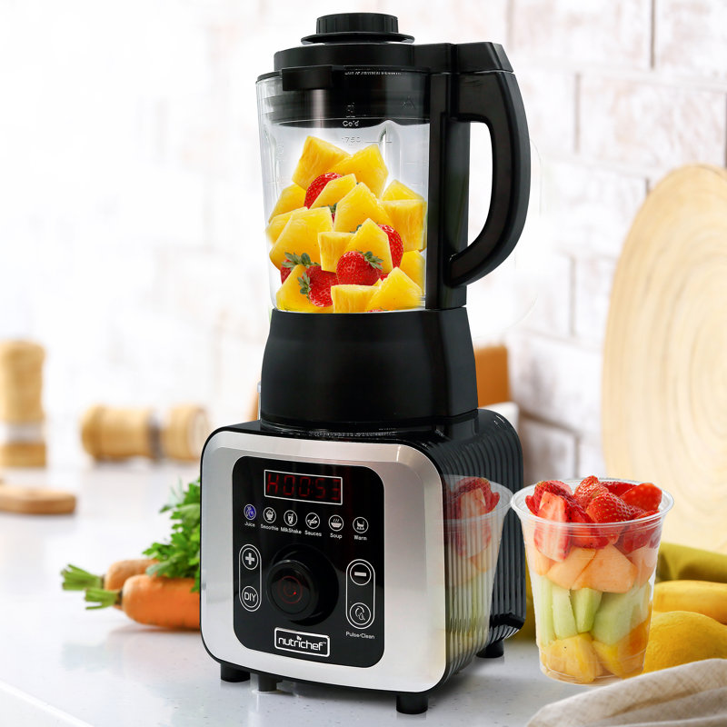 NutriChef Digital Electric Countertop Heating Blender Food Processor Combo & Reviews Wayfair.ca